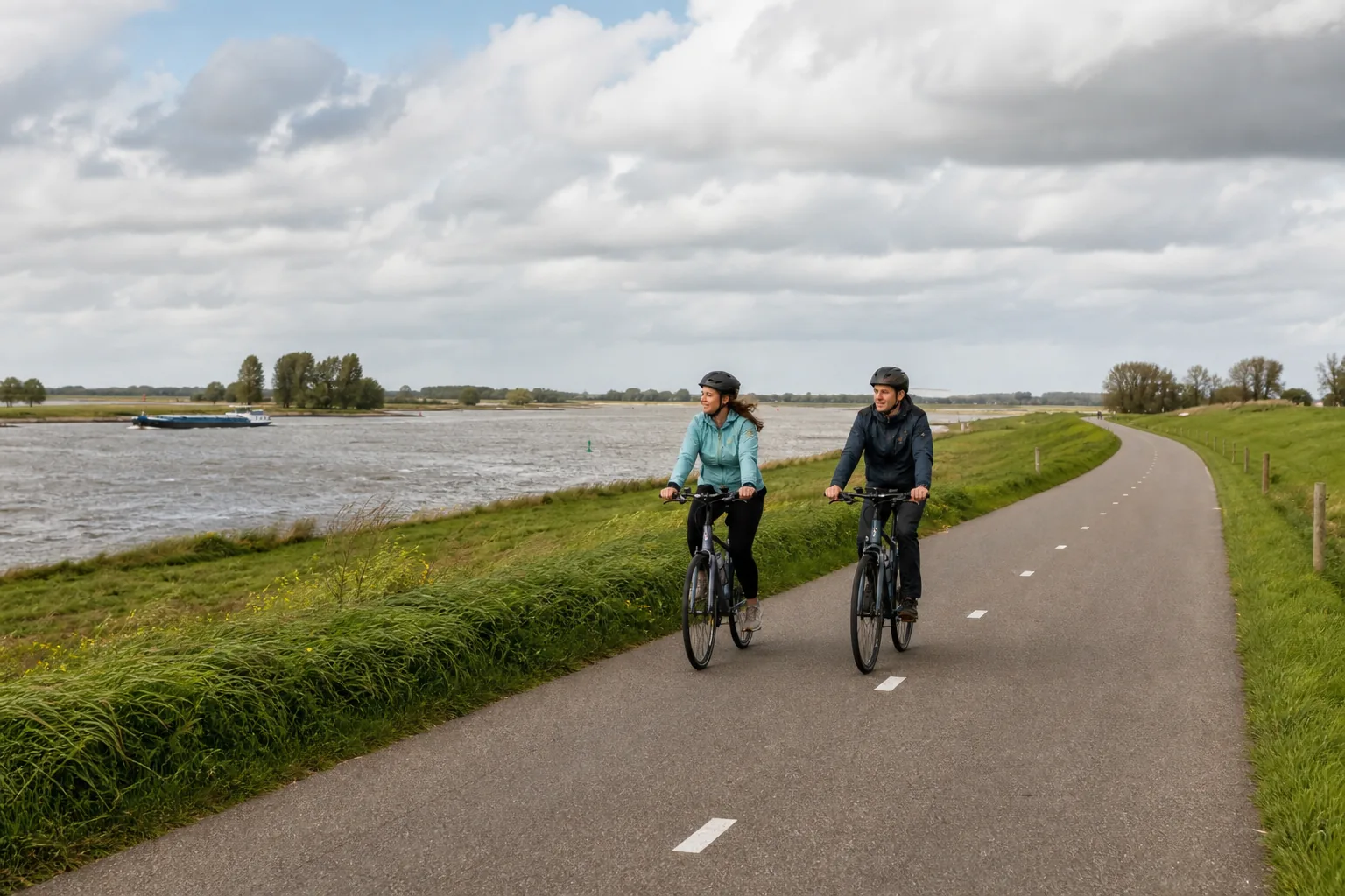 Landschapsbeeld langs de Waal bij het onderwerp zo maak je een kleine tuin bestand tegen natte zomers